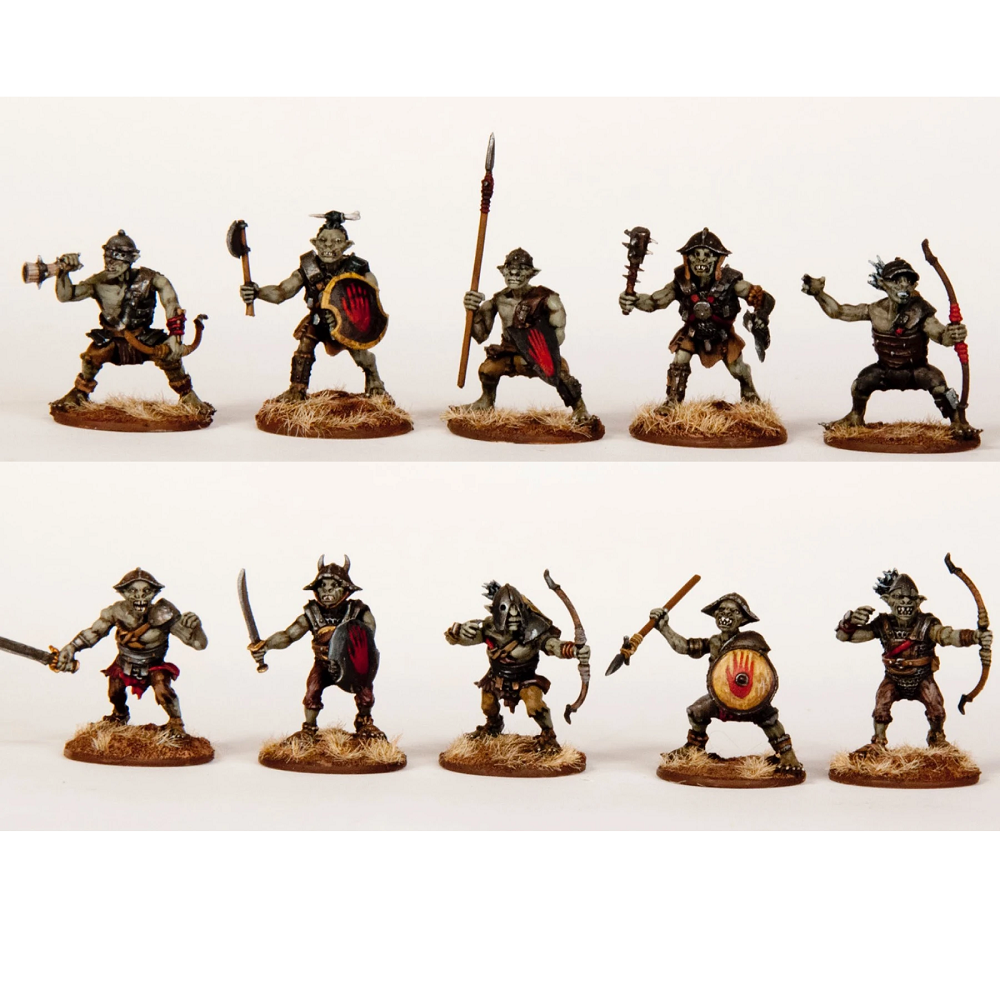 Goblin Warband Classic Fantasy by Wargames Atlantic , painting miniatures