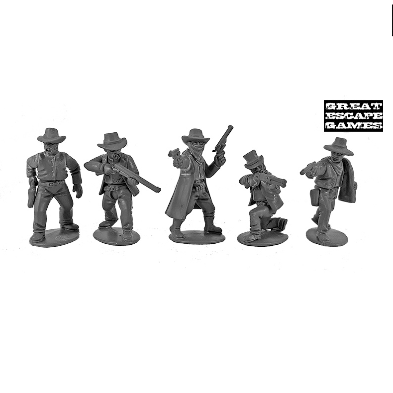 Dead Mans Hand Gunfighters miniatures unpainted