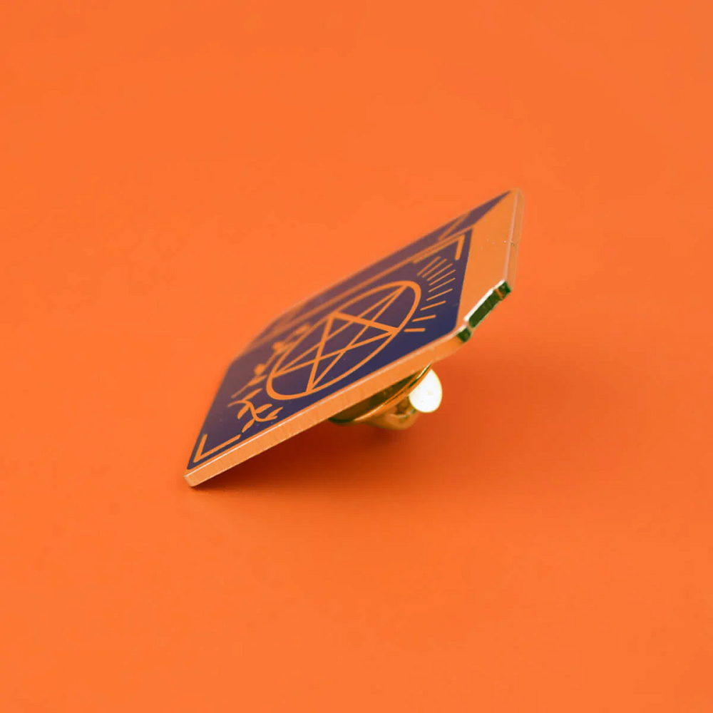 Blue Spell Book Enamel Pin Badge