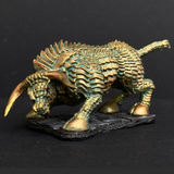 Hand painted Brass Bull from the Reaper Miniatures range. Mrs MLG has painted this brass bull with a brass colour and verdigris style.