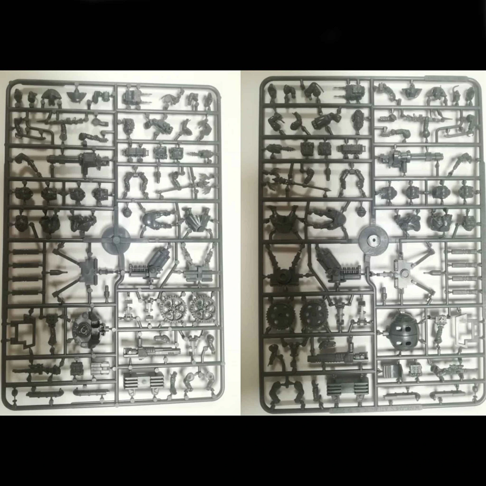 Les Grognards Command and Heavy Support Death Fields by Wargames Atlantic. Sprues from the box