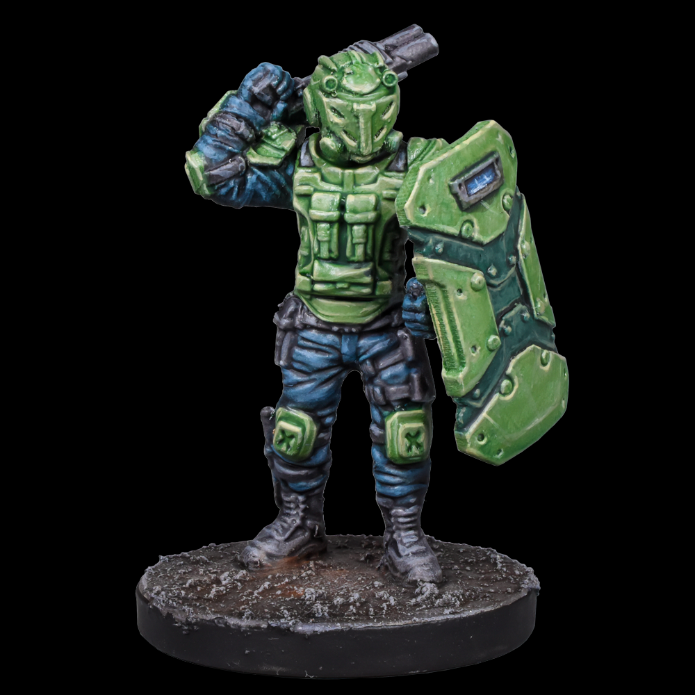 Deadzone GCPS Urban Pacification Booster by Mantic Games contains 7 miniatures for your wargaming table