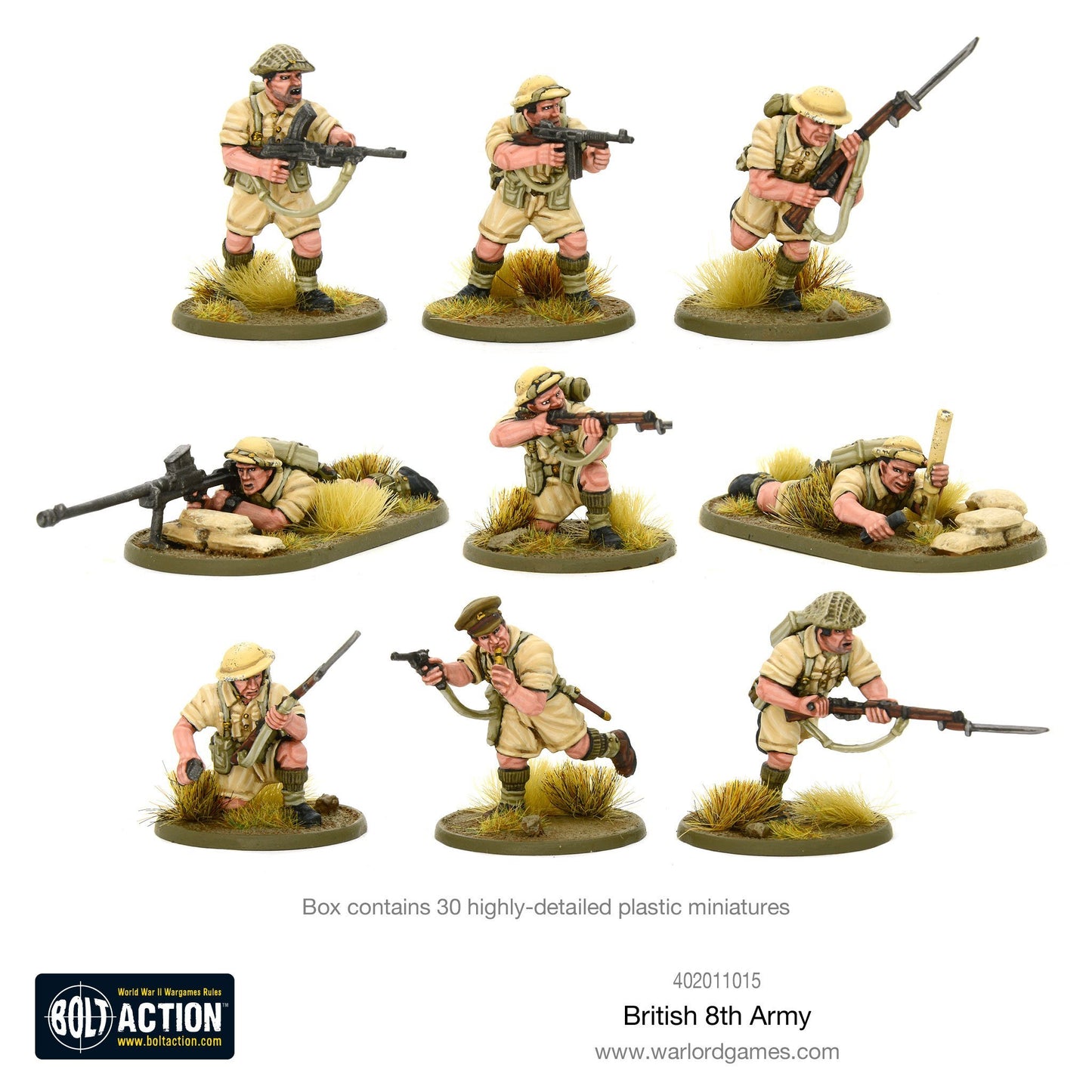British 8th Army - WWII Infantry in the Western Desert (Bolt Action)