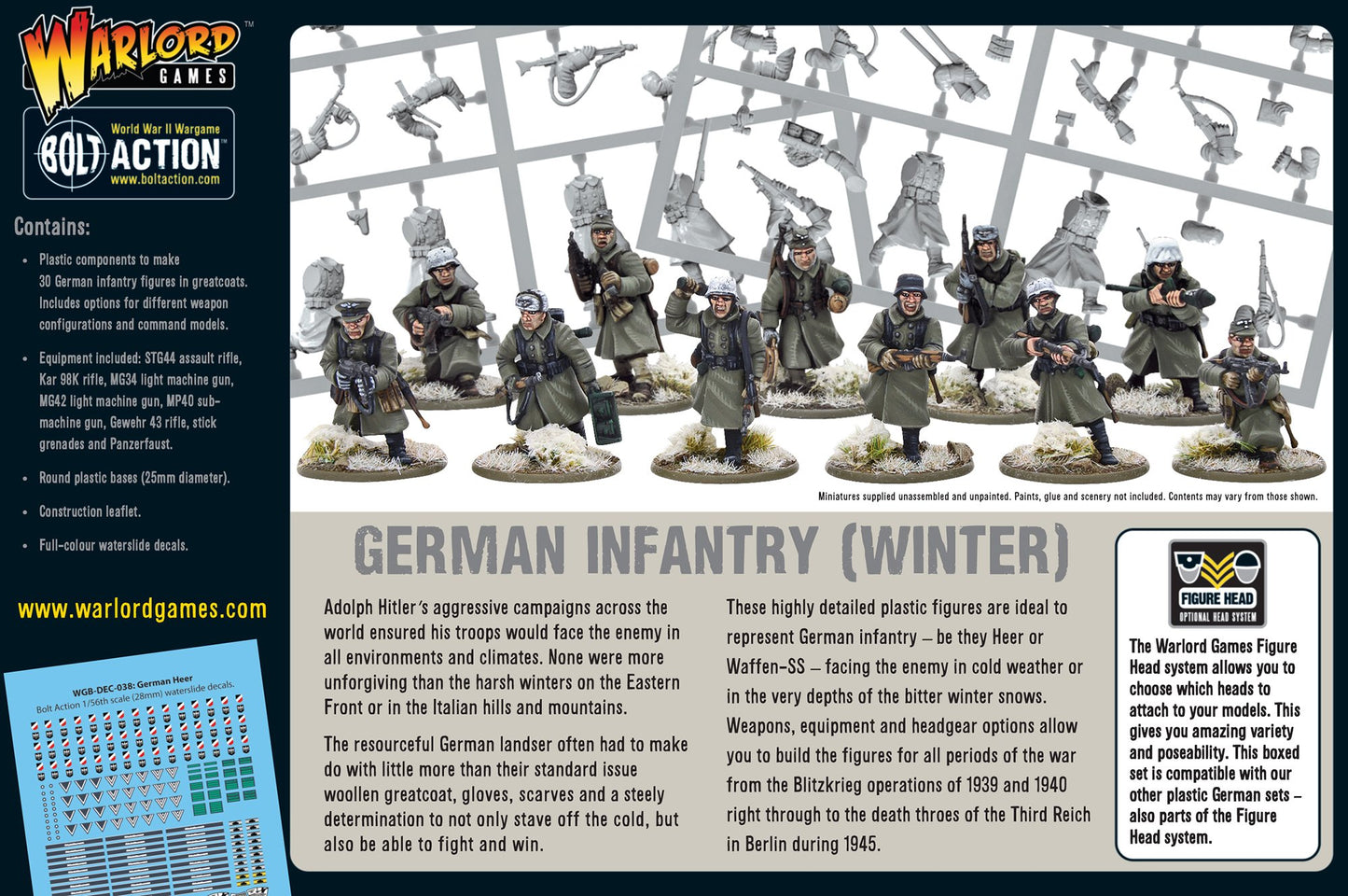 German Infantry (Winter) - Bolt Action :www.mightylancergames.co.uk