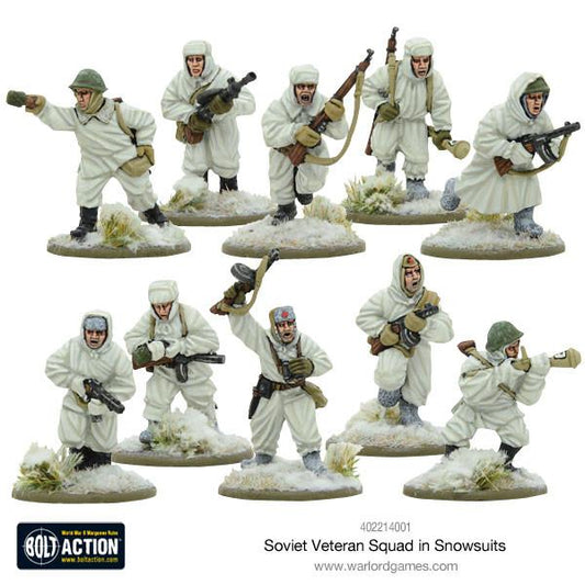 Soviet Veteran Squad in Snowsuit...