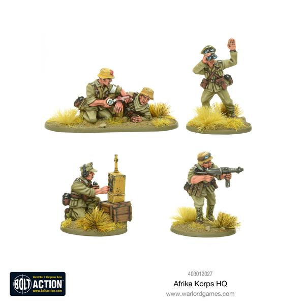 German Afrika Korps HQ (Bolt Action) :www.mightylancergames.co.uk