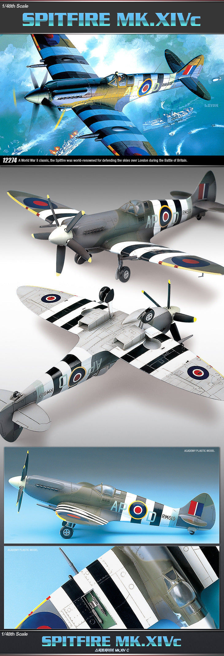 Academy 1/48 - Spitfire MK.XIVc: www.mightylancergames.co.uk