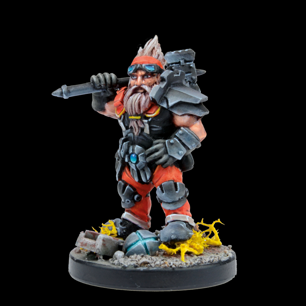 Deadzone Forge Father Brokkrs Booster - MGDZF105 by Mantic Games. Sci Fi miniature