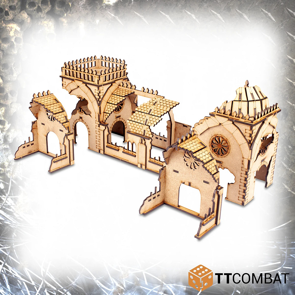 Ruined Convent Ambulatory MDF Kit alternative build view