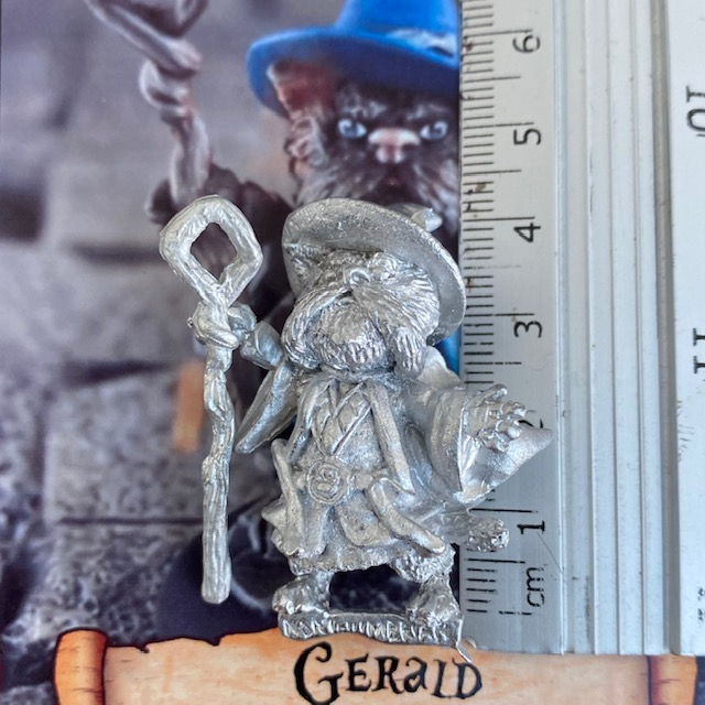 Gerald the Wizard – Cats Of Crumptown - Nightfolk. Cat miniature from Northumbrian Tin Solider