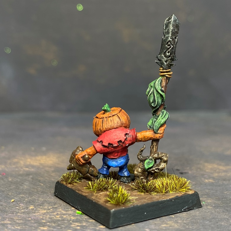 Little Dyniaq With Spear Hand painted by MrsMLG