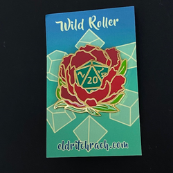 Wild Roller D20 Pin Badge