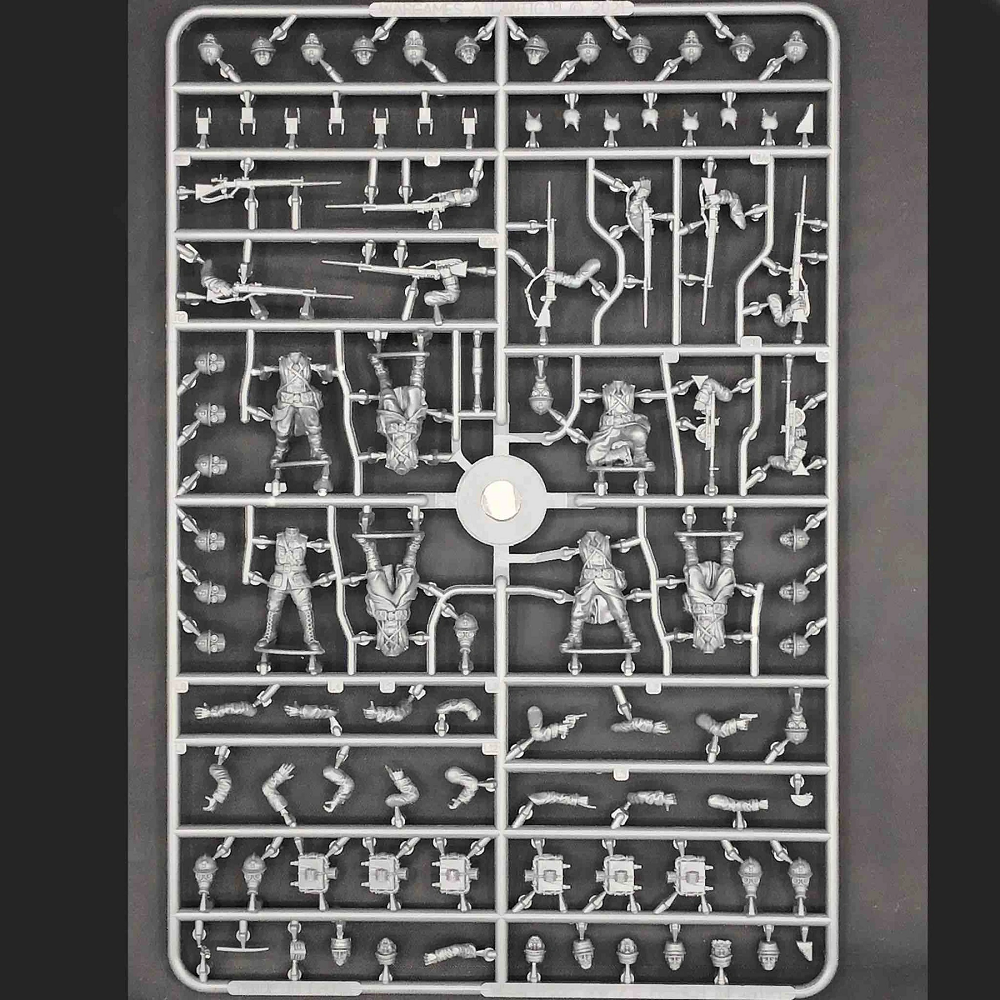 French Infantry by Wargames Atlantic miniatures on the sprue