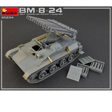 BM-8-24 A scale model kit of a Miniart Self Propelled Rocket Launcher Interior Kit - showing the rocket launcher 