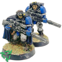 2x Space Marine Sniper Scouts - Painted (Trade In)