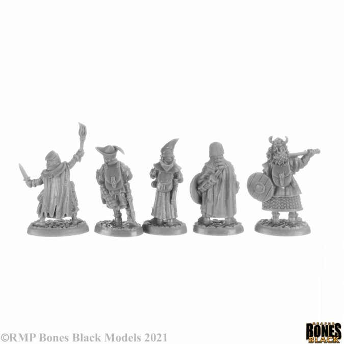 Reaper Miniatures 44149 Henchmen and Hirelings boxed set -Bones Black