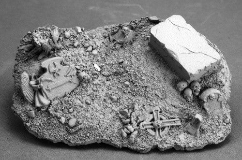 74025: Graveyard Vignette Base (resin base) sculpted by Patrick Keith