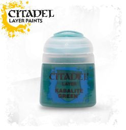 Citadel Layer Paint - Kabalite Green (12ml) :www.mightylancergames.co.uk