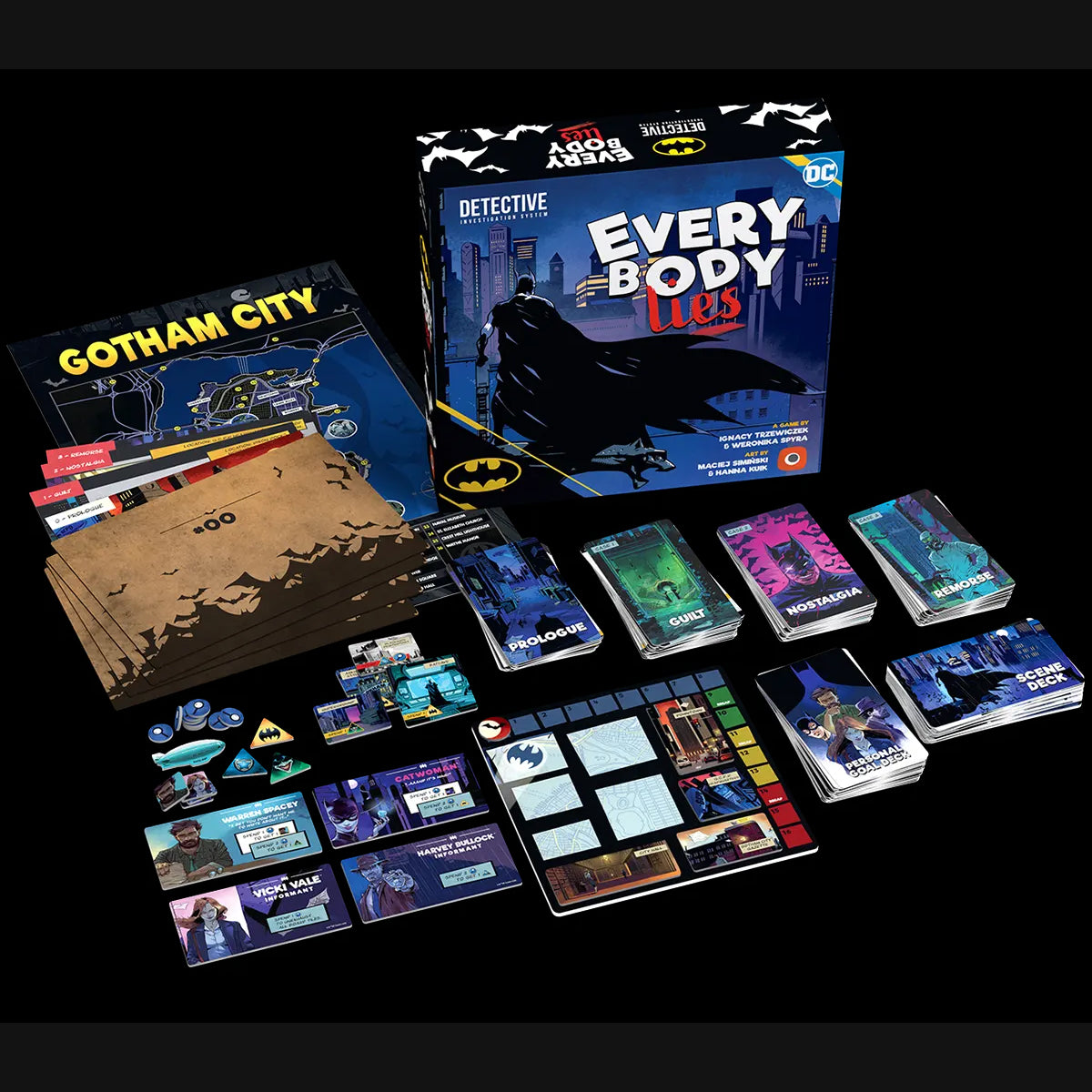 Cooperative Detective Board Game Set In Gotham City