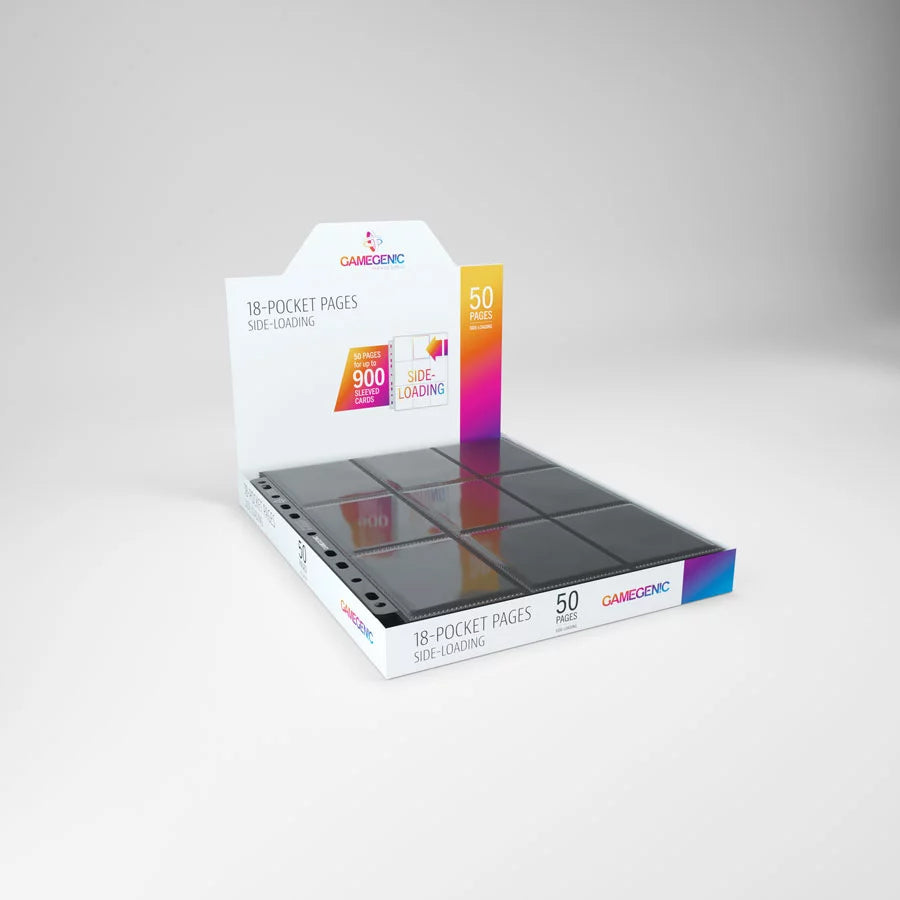 50 Gamegenic Black 18-Pocket Page Box
