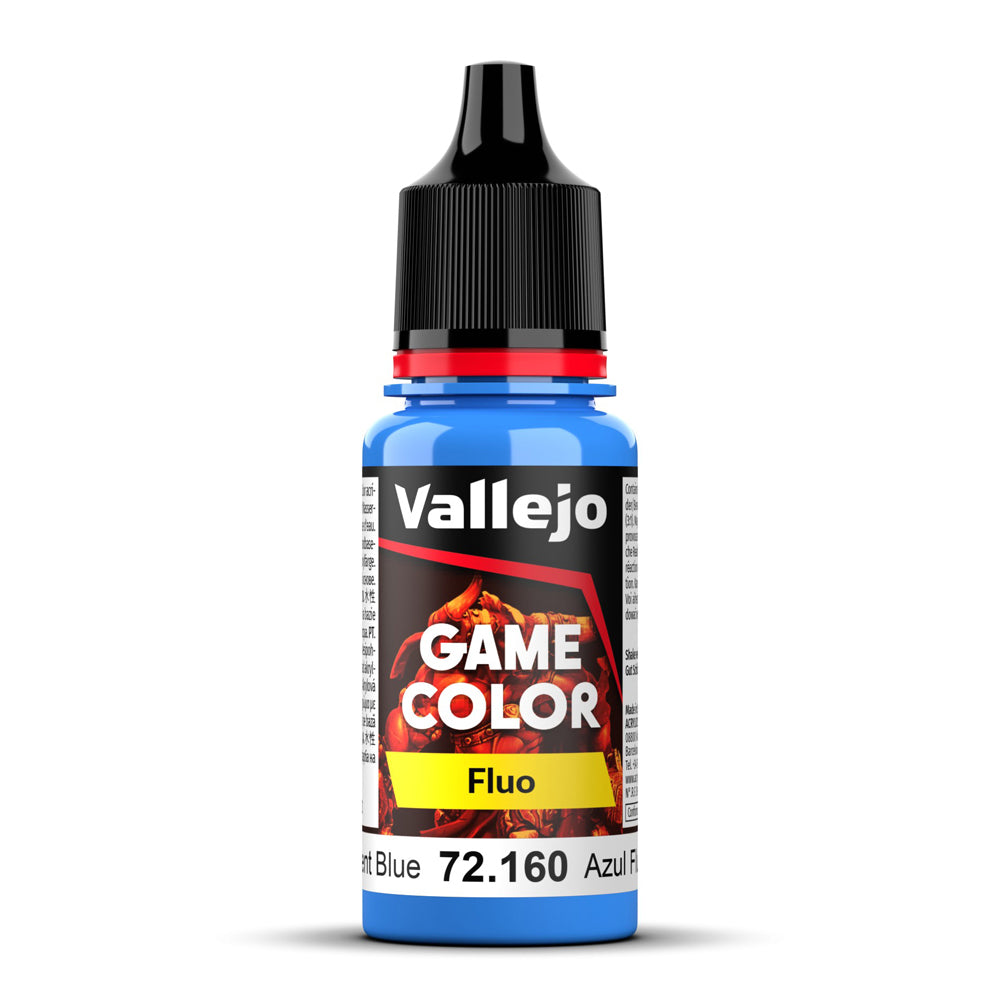 Vallejo Fluorescent Blue Game Color Paint 18ml