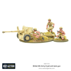 British 8th Army 6 Pounder ATG - Bolt Action