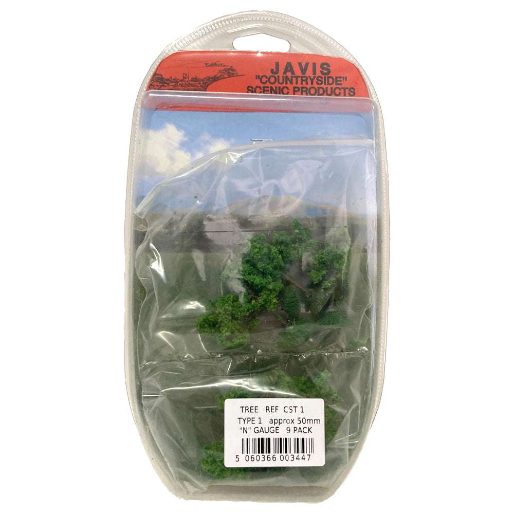 Countryside Scenic Trees 9x 50mm N Gauge