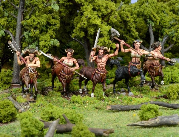 Forces of Nature Centaur Troop - Kings of War :www.mightylancergames.co.uk
