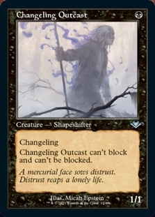 Changeling Outcast Etched Retro Foil