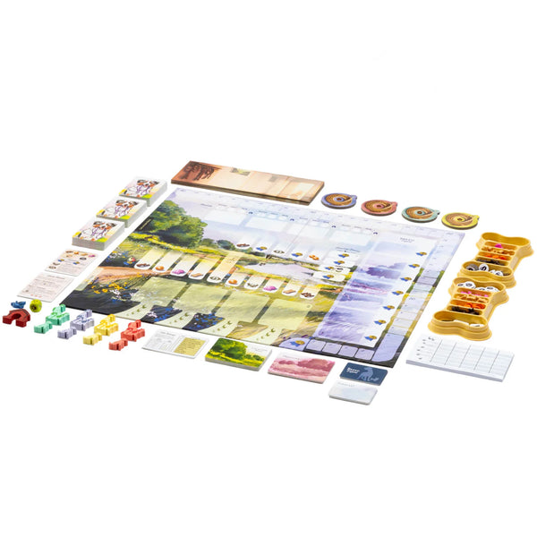 Dog Park Board Game Wholesome Illustrated Dog Themed Boardgame