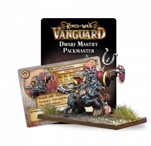 Dwarf Mastiff Packmaster (Kings of War & Vanguard) :www.mightylancergames.co.uk