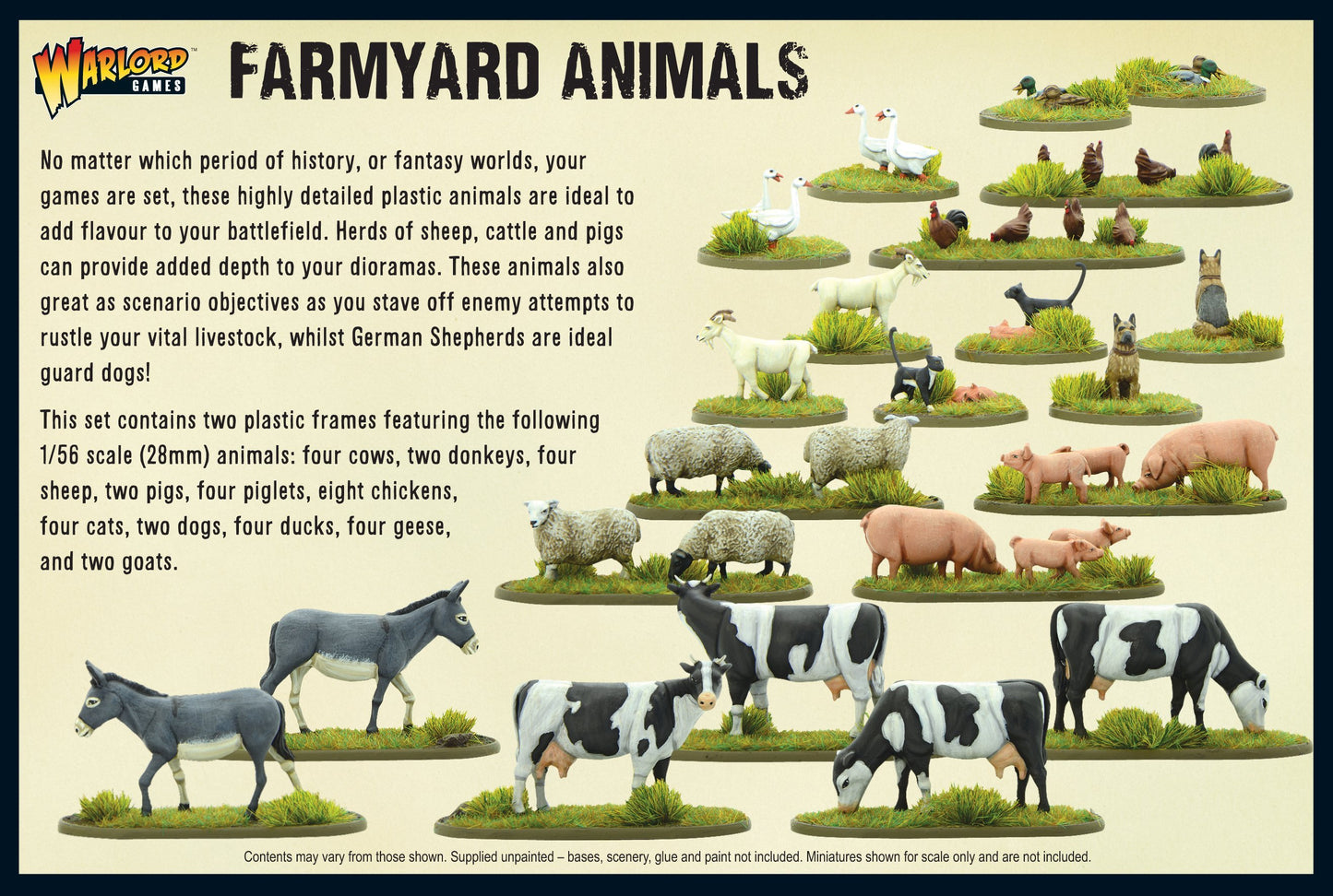 Farmyard Animals - Warlord Games