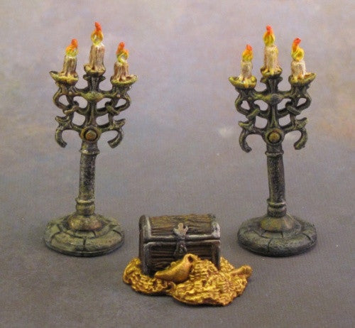 77138 - Treasure Pile & Candleabra (Reaper Bones) :www.mightylancergames.co.uk