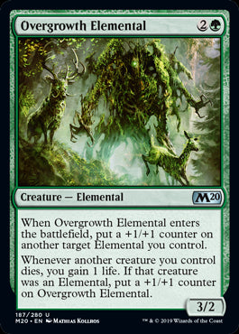 Overgrowth Elemental MTG Core 2020 - 187 Non-Foil