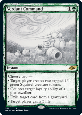 Verdant Command Showcase Foil