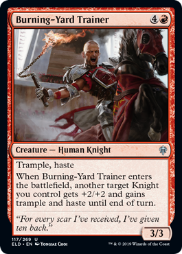 Burning-Yard Trainer Throne of Eldraine - 117 Non-Foil