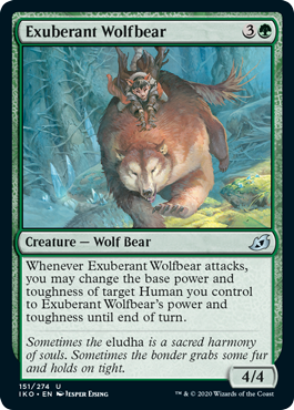 MTG Singles Ikoria | Exuberant Wolfbear 151
