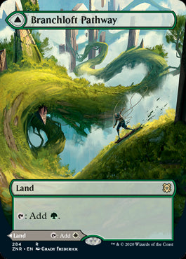 Borderless Branchloft Pathway // Boulderloft Pathway MTG Zendikar Rising 284