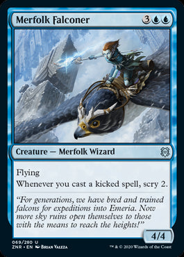 Merfolk Falconer MTG Zendikar Rising #069