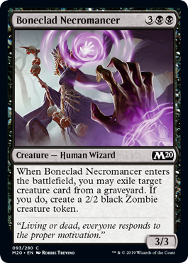 Boneclad Necromancer MTG Core 2020 - 093 Non-Foil