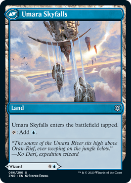 Umara Wizard // Umara Skyfalls MTG Zendikar Rising #086