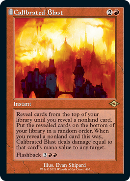 Calibrated Blast Retro Foil-Etched