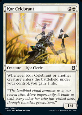 Kor Celebrant MTG Zendikar Rising #022
