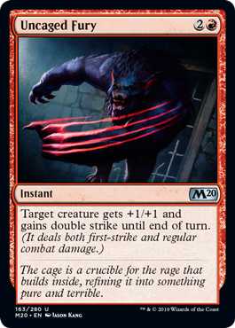 Uncaged Fury MTG Core 2020 - 163 Non-Foil