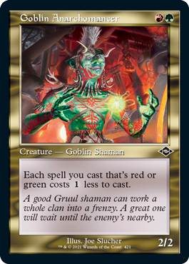 Goblin Anarchomancer Retro Foil-Etched