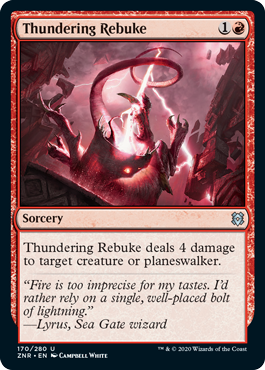 Thundering Rebuke MTG Zendikar Rising #170