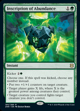 Inscription of Abundance MTG Zendikar Rising #186