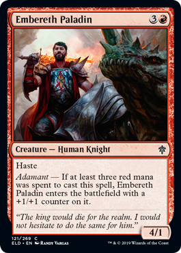 Embereth Paladin Throne of Eldraine - 121 Non-Foil