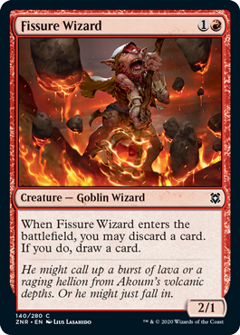 Fissure Wizard MTG Zendikar Rising #140