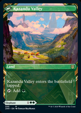 Expedition Frame Kazandu Mammoth // Kazandu Valley MTG Zendikar Rising 305